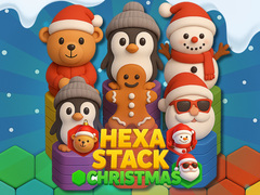 Гульня Hexa Stack Christmas