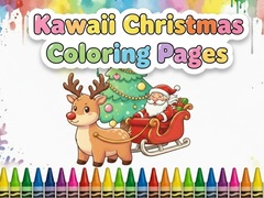 Гульня Kawaii Christmas Coloring Pages