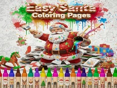 Гульня Easy Santa Coloring Pages