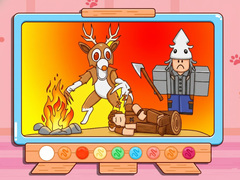 Гульня Coloring Book: 99 Nights In The Forest