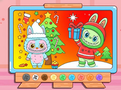Гульня Coloring Book: Christmas Labubu