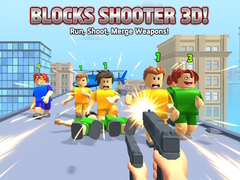 Гульня Blocks Shooter 3D! Run, Shoot, Merge Weapons!
