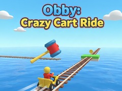 Гульня Obby: Crazy Cart Ride