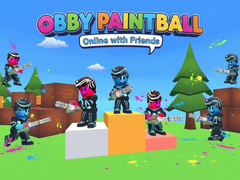 Гульня Obby Paintball: Online with Friends
