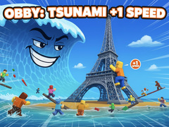 Гульня Obby: Tsunami +1 speed