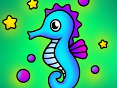Гульня Seahorse Coloring