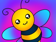 Гульня Bee Coloring