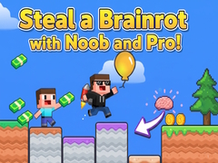 Гульня Steal a Brainrot with Noob and Pro!