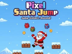Гульня Pixel Santa Jump