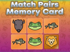 Гульня Match Pairs Memory Card