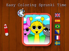 Гульня Easy Coloring Sprunki Time