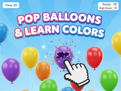 Гульня Pop Balloons & Learn Colors