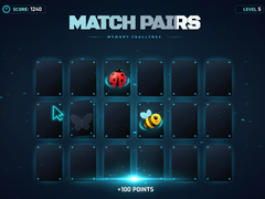 Гульня Match Pairs Memory Challenge
