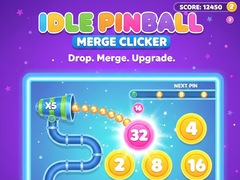 Гульня Idle PinBall Merge Clicker