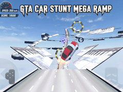 Гульня GTA Car Stunt Mega Ramp