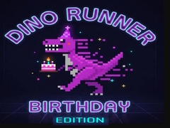 Гульня Dino Runner Birthday Edition