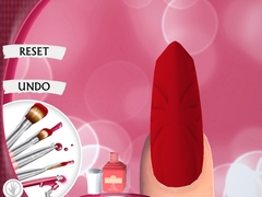 Гульня Cute Nail Art Designs Game 3D