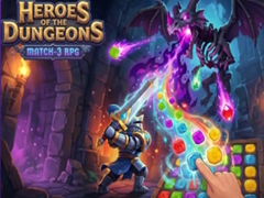 Гульня Heroes of the Dungeons: Match-3 RPG