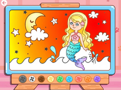 Гульня Coloring Book: Moonlight Mermaid