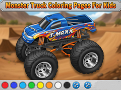 Гульня Monster Truck Coloring Pages For Kids