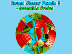 Гульня Round jigsaw Puzzle 2 - Assemble Fruits