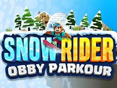 Гульня Snow Rider Obby Parkour