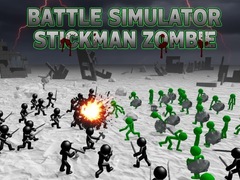 Гульня Battle Simulator Stickman Zombie
