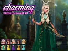 Гульня Charming Dress-up and Makeup