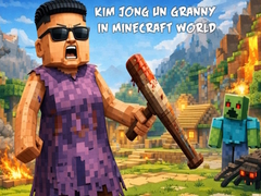 Гульня Kim Jong Un Granny in Minecraft World