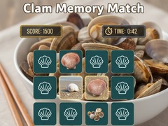 Гульня Clam Memory Match
