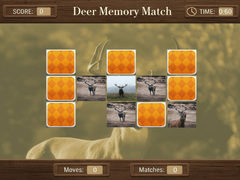 Гульня Deer Memory Match
