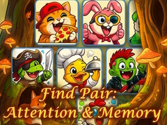 Гульня Find Pair: Attention & Memory