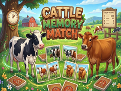 Гульня Cattle Memory Match