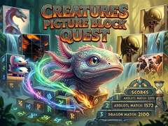 Гульня Creatures Picture Block Quest