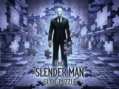 Гульня The Slender Man Slide puzzle