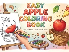 Гульня Easy Apple Coloring Book