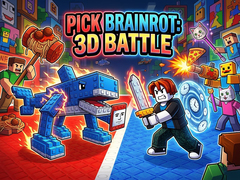 Гульня Pick Brainrot: 3D Battle