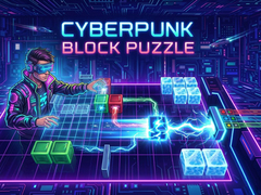 Гульня Cyberpunk Block Puzzle