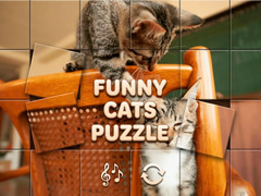 Гульня Funny Cats Puzzle