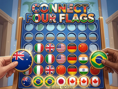 Гульня Connect Four Flags