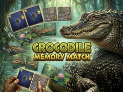 Гульня Crocodile Memory Match