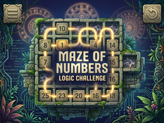 Гульня Maze of Numbers