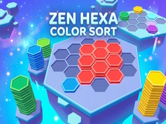 Гульня Zen Hexa Color Sort