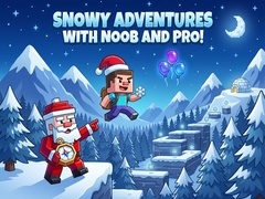 Гульня Snowy Adventures with Noob and Pro!