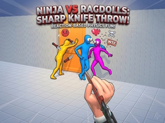 Гульня Ninja vs Ragdolls: Sharp Knife Throw!