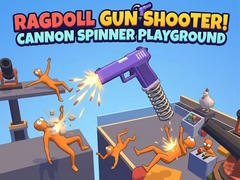 Гульня Ragdoll Gun Shooter! Cannon Spinner Playground