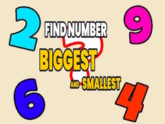 Гульня Find Number Biggest and Smallest