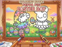 Гульня Coloring Book: Peppa Pig Easter Day