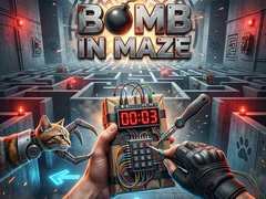 Гульня Bomb in Maze