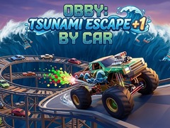Гульня Obby: Tsunami Escape +1 by Car
